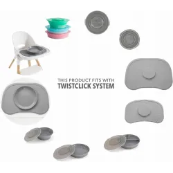 Twistshake Talerz z pokrywką pink Twistshake Talerz z pokrywką pink