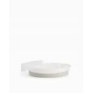 Twistshake Talerz z pokrywką white