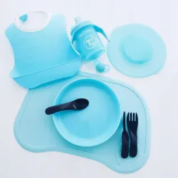 Twistshake Talerz z pokrywką blue Twistshake Talerz z pokrywką blue