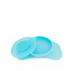Twistshake Talerz z pokrywką blue Twistshake Talerz z pokrywką blue