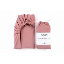 Poofi prześcieradło z gumką 60x120 herbaciana róża