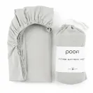 Poofi prześcieradło z gumką 60x120 jasny szary