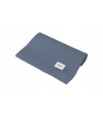 Lionelo Bamboo Blanket KOCYK BAMBUSOWY Otulacz 75x100cm Blue