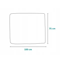 Lionelo Bamboo Blanket KOCYK BAMBUSOWY Otulacz 75x100cm Blue