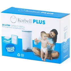 Wkłady do kosza na pieluchy Korbell 26L 3 sztuki