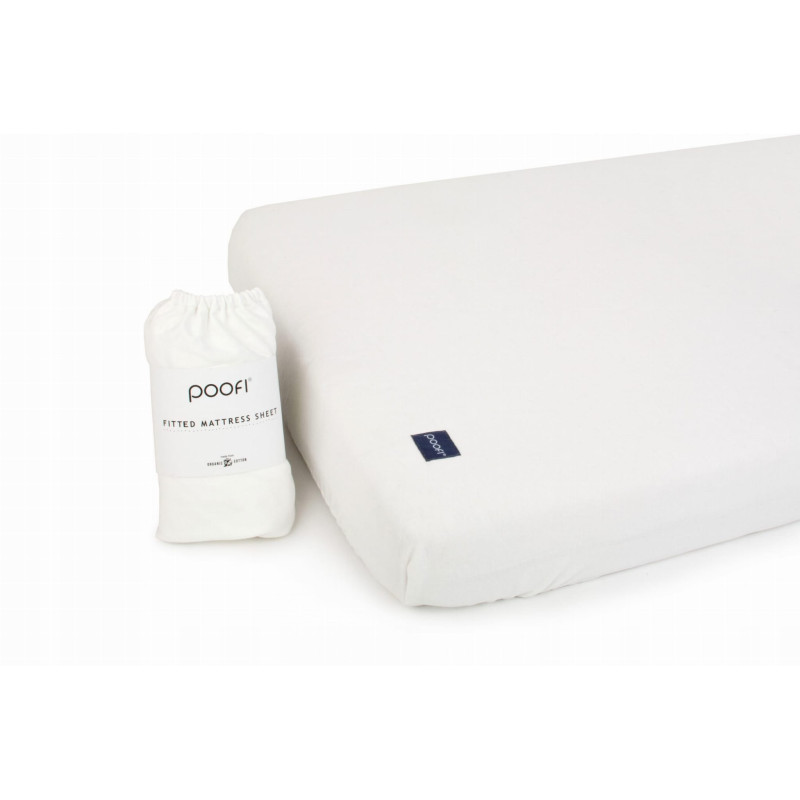 Poofi prześcieradło z gumką 60x120 śmietanka