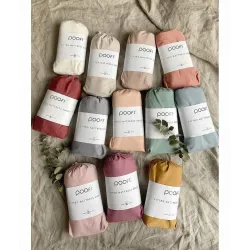 Poofi prześcieradło z gumką  70x140 lawenda Poofi prześcieradło z gumką  70x140 lawenda