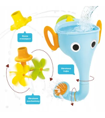 Yookidoo Zabawka do Wanny Słoń FunEleFun Blue