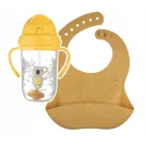 CANPOL ŚLINIAK SILIKONOWY Z KIESZONKĄ WODOODPORNY REGULOWANY ŻÓŁTY 51/029