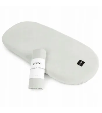 Poofi prześcieradło do wózka jasny szary