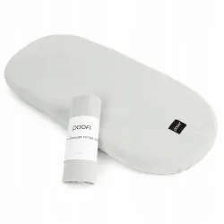 Poofi prześcieradło do wózka jasny szary