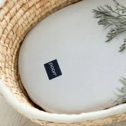 Poofi prześcieradło do wózka jasny szary