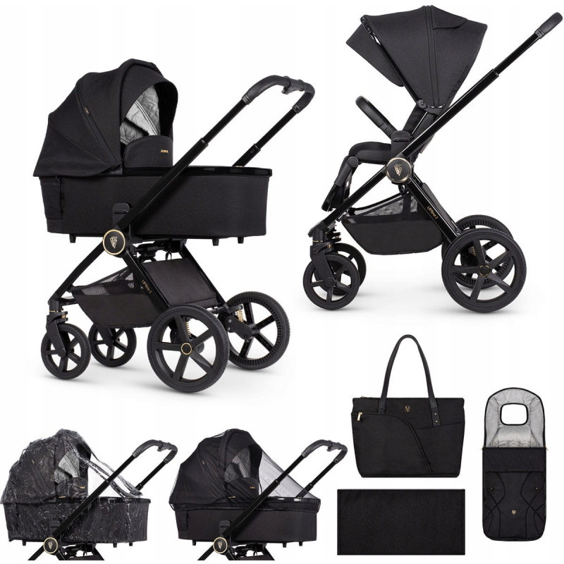 VENICCI wózek wielofunkcyjny 2w1 UPLINE 2 All Black