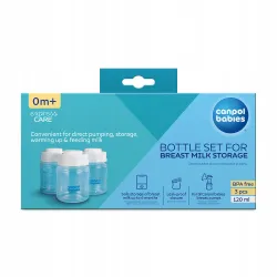 CANPOL ZESTAW BUTELEK POJEMNIKÓW NA POKARM 3x120 35/235
