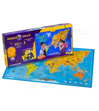 DUMEL DISCOVERY Interaktywna MAPA ZWIERZĘTA Świata DD 60846
