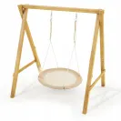 Huśtawka bocianie gniazdo HyperMotion - średnica 100 cm, kolor beżowy boho HYP13