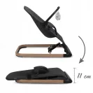 Leżaczek bujaczek dla niemowląt Kidwell  zabawki Laro Black Wooden