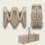 Kojec dla dziecka 150x180 + torba Lionelo Florence EasyFold Beige Sand