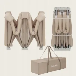 Kojec dla dziecka 150x180 + torba Lionelo Florence EasyFold Beige Sand Kojec dla dziecka 150x180 + torba Lionelo Florence EasyFold Beige Sand