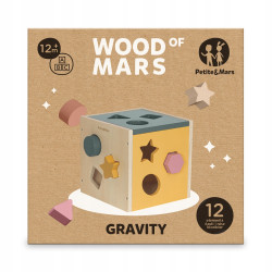 Drewniana zabawka Sorter PETITE&MARS Gravity Wood of Mars 12m+