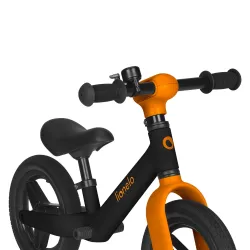 Rowerek biegowy lekki dla dzieci regulowany Lionelo Toni Black Orange Rowerek biegowy lekki dla dzieci regulowany Lionelo Toni Black Orange