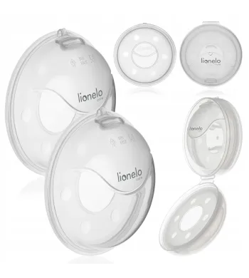 Kolektor do mleka MUSZLE LAKTACYJNE 2 SZTUKI + Etui Lionelo Milky Plus