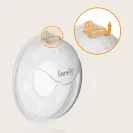 Kolektor do mleka MUSZLE LAKTACYJNE 2 SZTUKI + Etui Lionelo Milky Plus