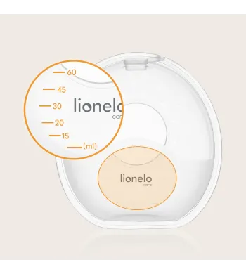 Kolektor do mleka MUSZLE LAKTACYJNE HANDS-FREE 2x60 ml Lionelo Milky Simple