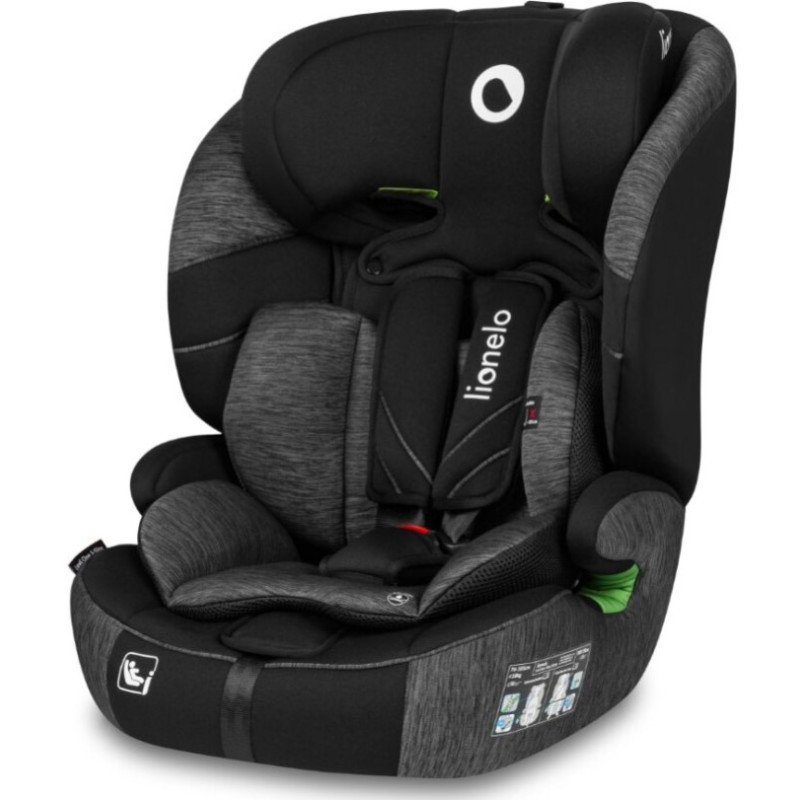 Lionelo Fotelik samochodowy Levi one i-size 76-150 cm Black Grey