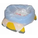 pote nocnik 2w1 szaro-biały