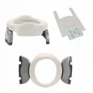 pote nocnik 2w1 szaro-biały