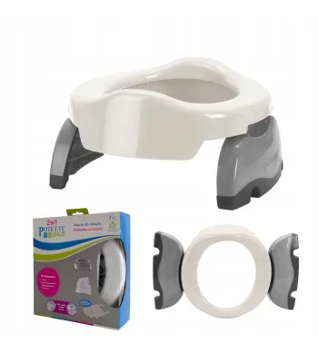 pote nocnik SET biało-szary