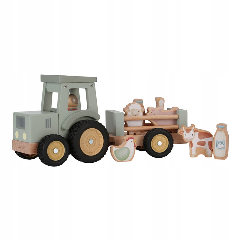 Little Dutch Traktor z przyczepą Little Farm LD7149