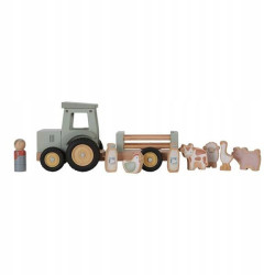 Little Dutch Traktor z przyczepą Little Farm LD7149