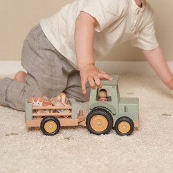 Little Dutch Traktor z przyczepą Little Farm LD7149 Little Dutch Traktor z przyczepą Little Farm LD7149