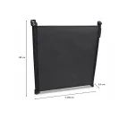 Barierka na drzwi, schody Lionelo przykręcana czarna TULIA