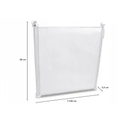 Barierka na drzwi, schody Lionelo przykręcana czarna TULIA