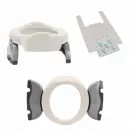 pote nocnik SET biało-szary