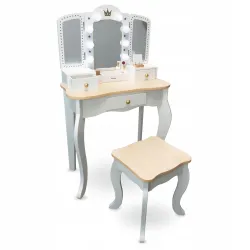 Toaletka dziecięca Mamabrum MAM200 DRESSER XXL Z TABORETEM OSWIETLENIE LED