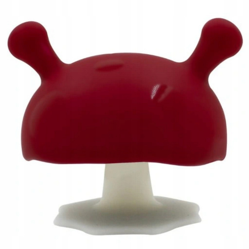 Gryzak ortodontyczny Mombella silikon mush chimney red