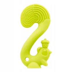 Gryzak ortodontyczny Mombella silikon wiewiórka squirrel green