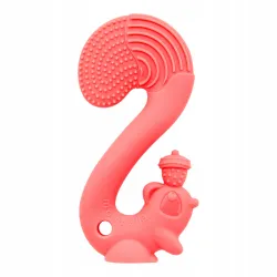 Gryzak ortodontyczny Mombella silikon wiewiórka squirrel red Gryzak ortodontyczny Mombella silikon wiewiórka squirrel red