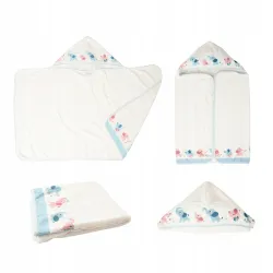 Yookidoo Prysznic słonik +okrycie Zestaw kąpielowy Baby Shower SET Blue Yookidoo Prysznic słonik +okrycie Zestaw kąpielowy Baby Shower SET Blue