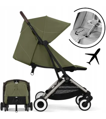 CYBEX ORFEO 25 lekki 6,3 kg wózek spacerowy samolotu Tpe Moss Khaki Green