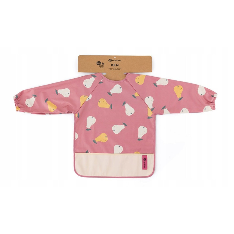 Petite śliniak z rękawami Ben Pink Pears