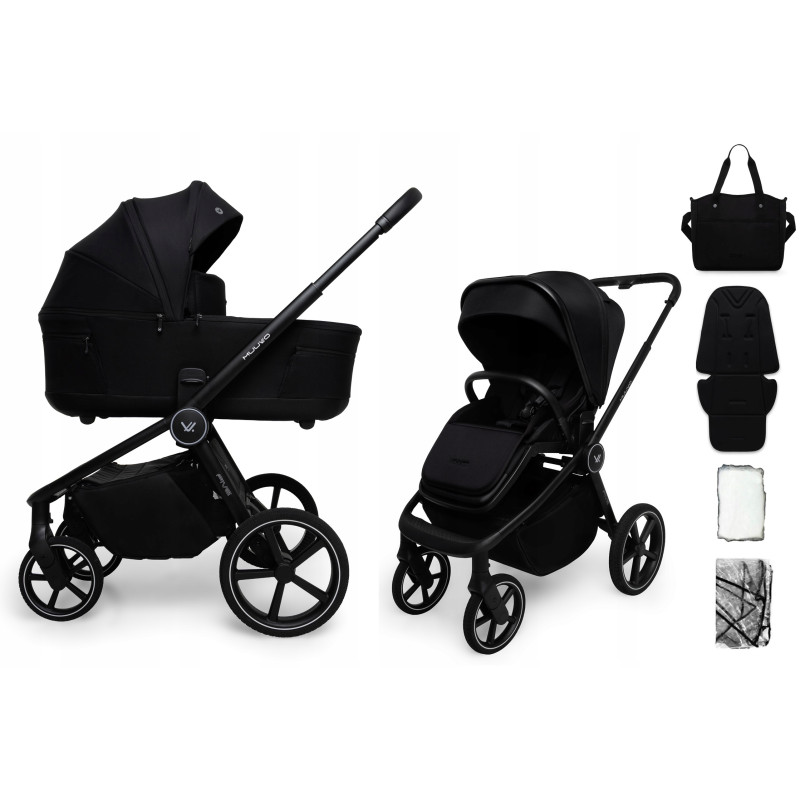 MUUVO Wózek dziecięcy 2w1 FIVE Classic Black