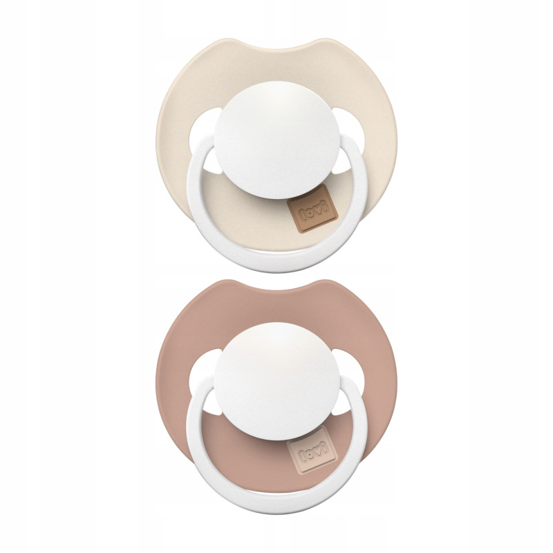 Smoczek Lovi dynamiczny silikon 18+ 34/438 Prime ivory/blush glow