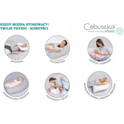 Poduszka wielofunkcyjna Ceba baby Cebuszka Physio Multi jersey Hoya Poduszka wielofunkcyjna Ceba baby Cebuszka Physio Multi jersey Hoya