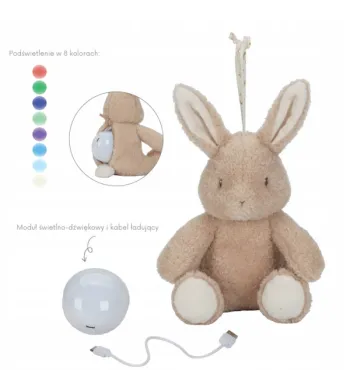 LITTLE DUTCH Królik interaktywny Newborn Naturals LD8441