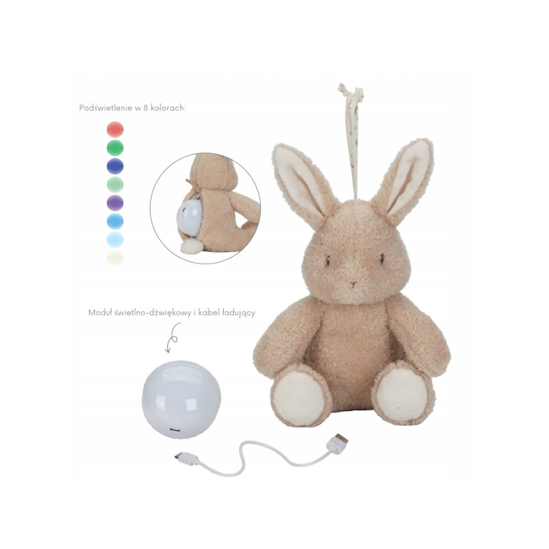 LITTLE DUTCH Królik interaktywny Newborn Naturals LD8441